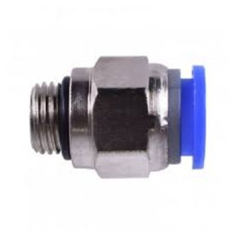 CONEXÃO PNEUMÁTICA RETA MACHO 1/4 BSP X 8MM