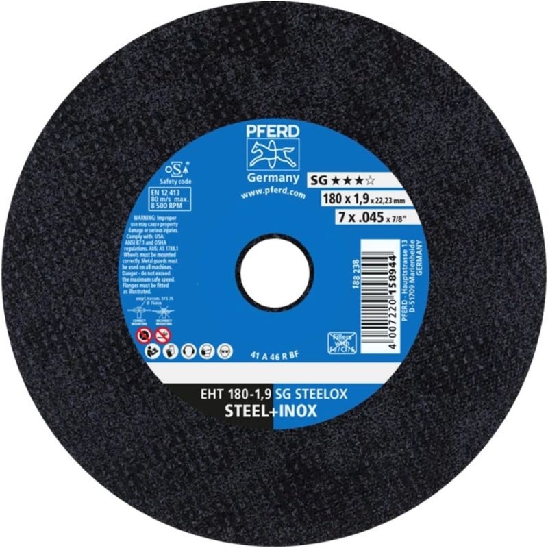 DISCO DE CORTE  EHT 180-1,9 SG STEELOX PFERD