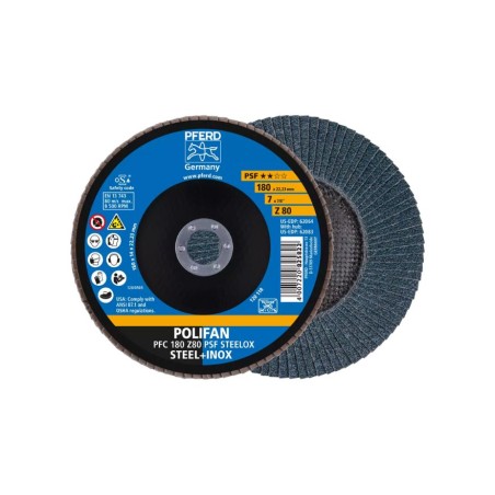 DISCO POLIFAN PFC 180-22,23 MM CÔNICO Z80  LINHA PSF STEELOX