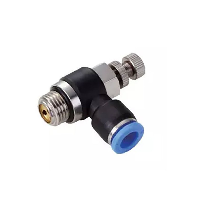 REGULADOR DE FLUXO TUBO 6 X 1/8" BSP - NSE-G CONEXÃO PNEUMÁTICA INSTANTÂNEA