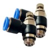 REGULADOR DE FLUXO TUBO 6 X 1/8" BSP - NSE-G CONEXÃO PNEUMÁTICA INSTANTÂNEA