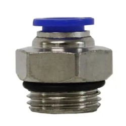 CONEXÃO PNEUMÁTICA RETA MACHO 1/2 BSP X 12MM