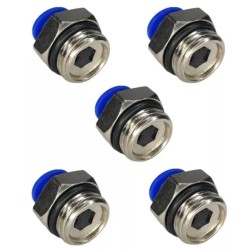 CONEXÃO PNEUMÁTICA RETA MACHO 1/2 BSP X 8MM