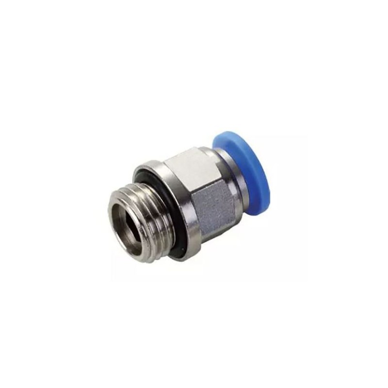 CONEXÃO PNEUMÁTICA RETA MACHO 1/8 BSP X 8MM