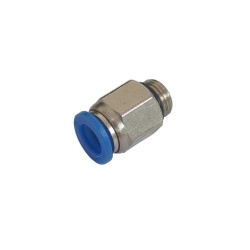 CONEXÃO PNEUMÁTICA RETA MACHO 3/8 BSP X 6MM