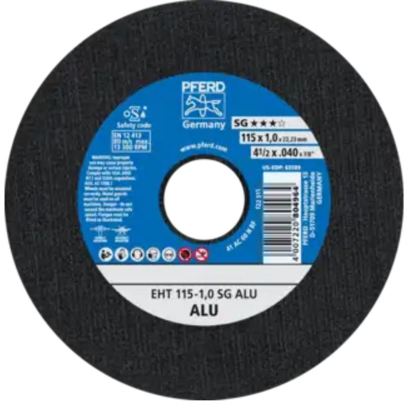 DISCO DE CORTE EHT 115-1,0-22,23MM SG ALU PFERD