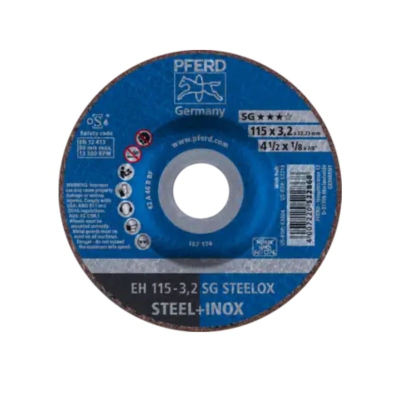 DISCO DE CORTE EH 115-3,2 SG STEELOX PFERD