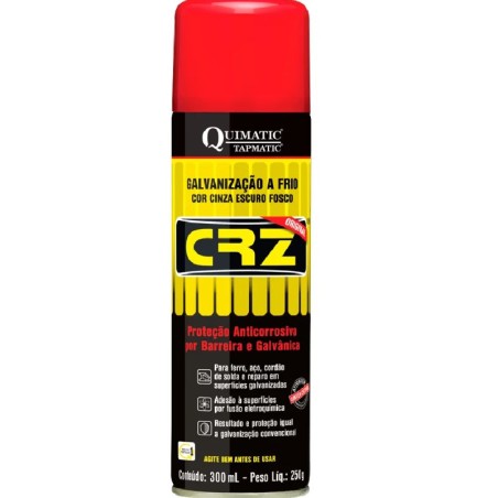 SPRAY GALVANIZAÇÃO A FRIO CRZ 300ML QUIMATIC