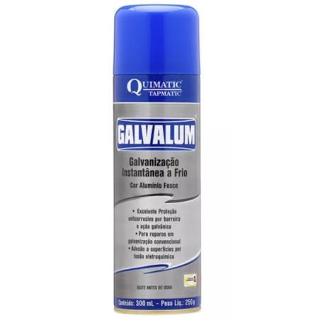 SPRAY GALVANIZAÇÃO ALUMINIZADA A FRIO GALVALUM 300ML