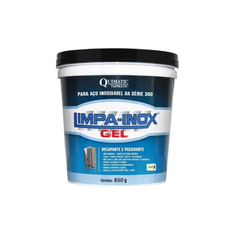 LIMPA INOX GEL QUIMATIC - 850G LG2