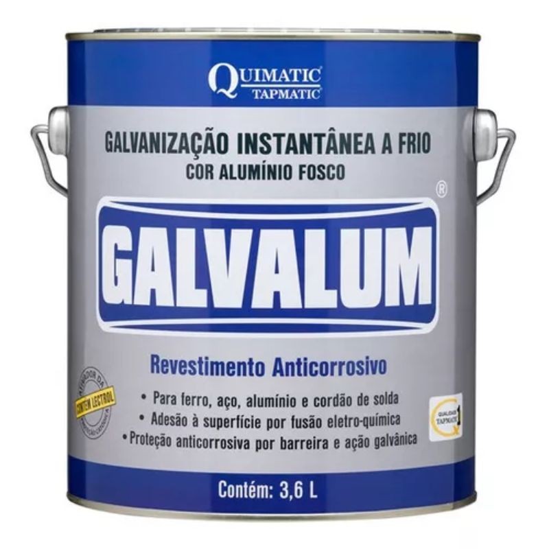 GALVALUM GALVANIZAÇÃO A FRIO ALUMINIZADA 3,6 LITROS - TAPMATIC